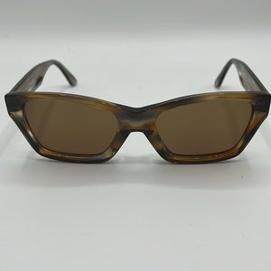 Celine Limited Edition Havana Rectangle Brown Sunglasses
